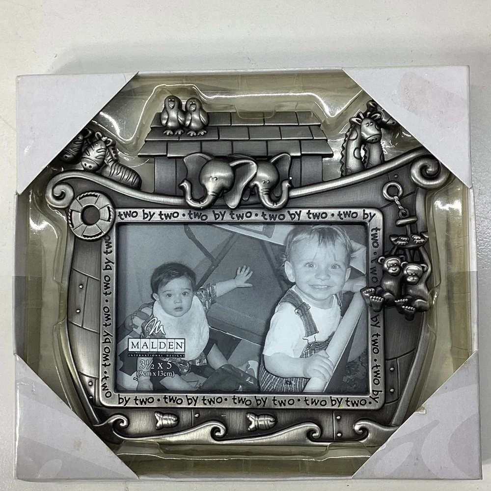 NIB Malden “Two by Two” Silver Photo Frame